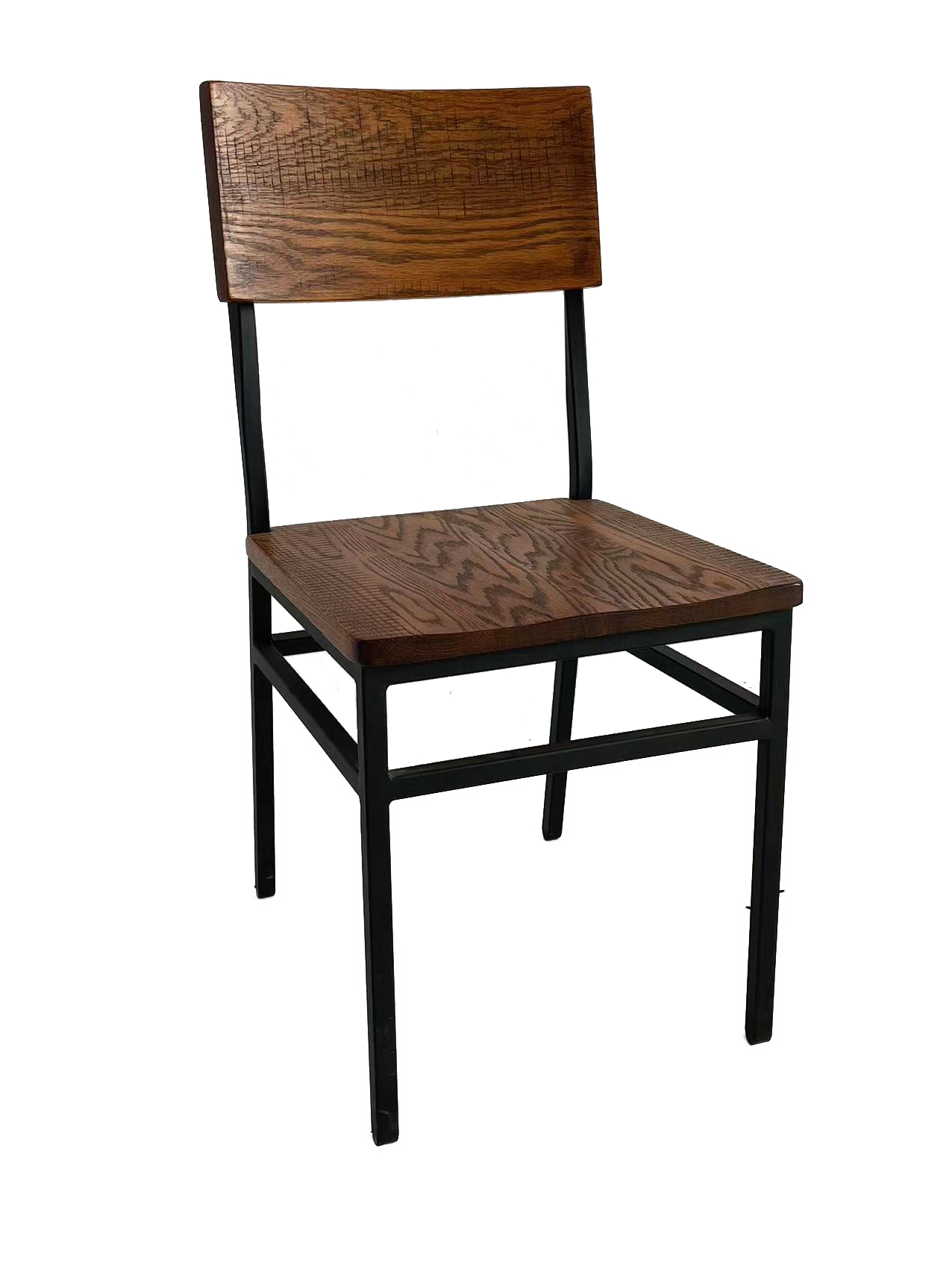 Set of 2 Assembled Commercial-Grade Farmhouse Style Dining Chairs