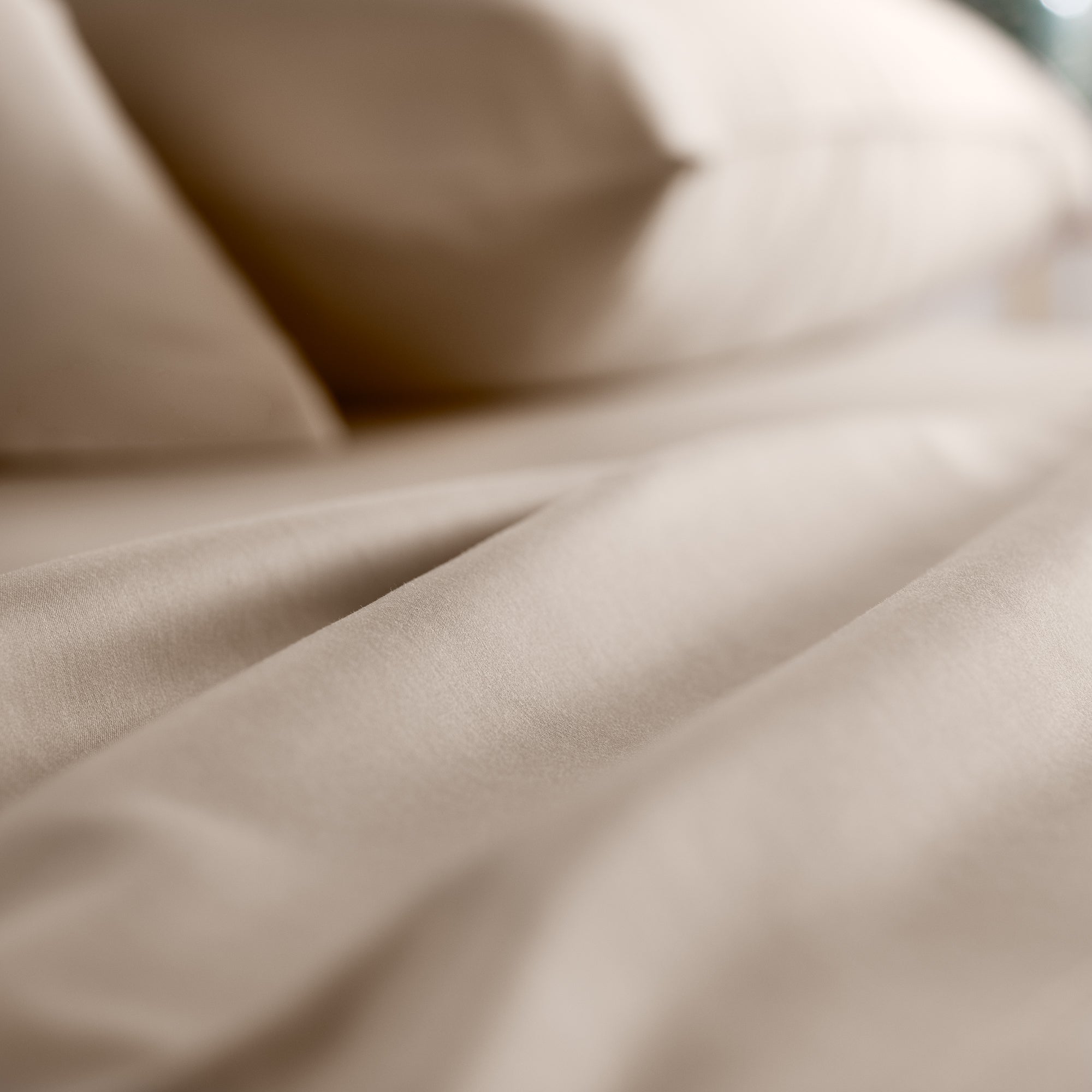 Linenspa 600TC Cotton Blend Queen Pillowcase Set - Sand