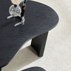 2-Piece Modern Irregular Shape Coffee Table Set