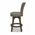 Henry 27" Armless Swivel Counter Height Bar Stool, Heathered