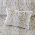King 4PC Faux Fur Comforter Set