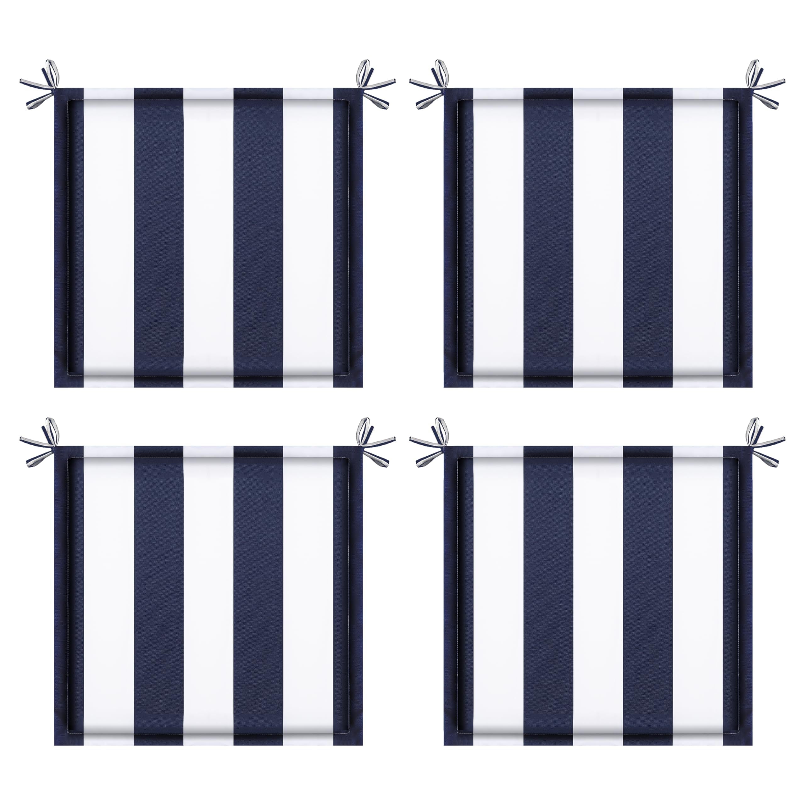 4PCS Outdoor Patio Seat Cushion Replacement with Ties