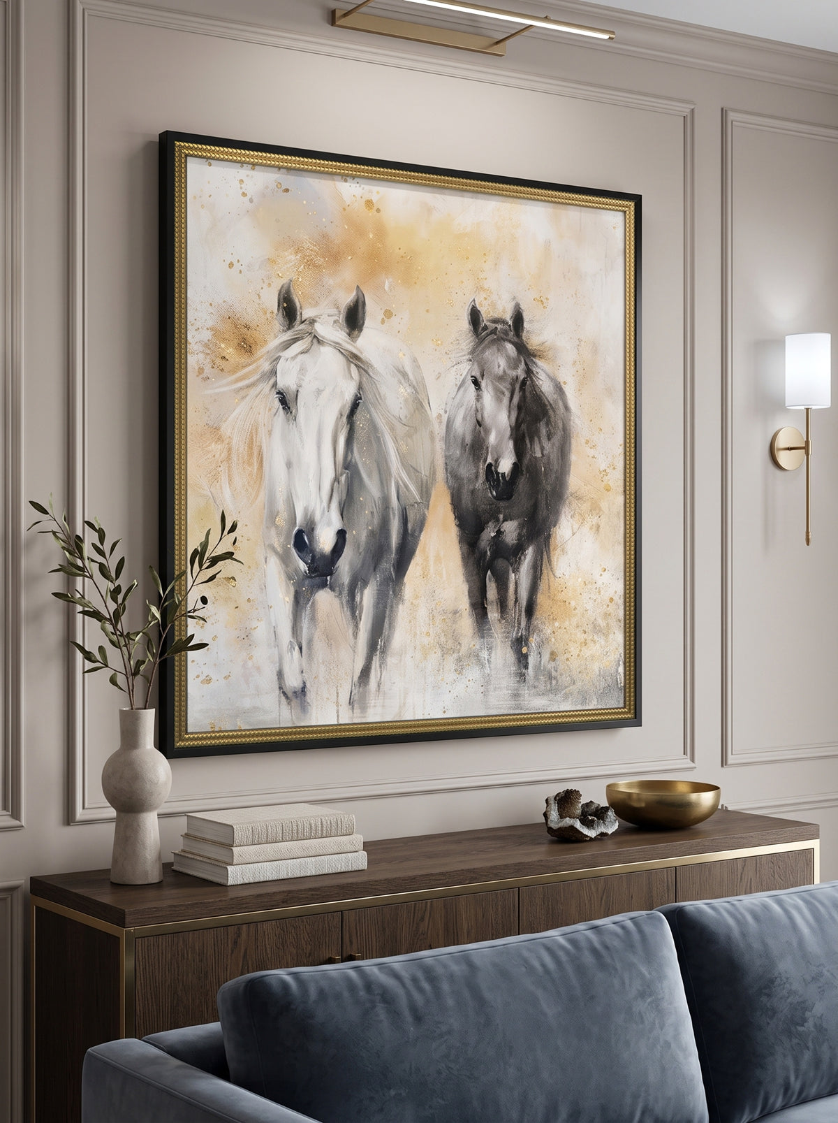 39.4x39.4" Realistic Hand-Painted Wall Décor