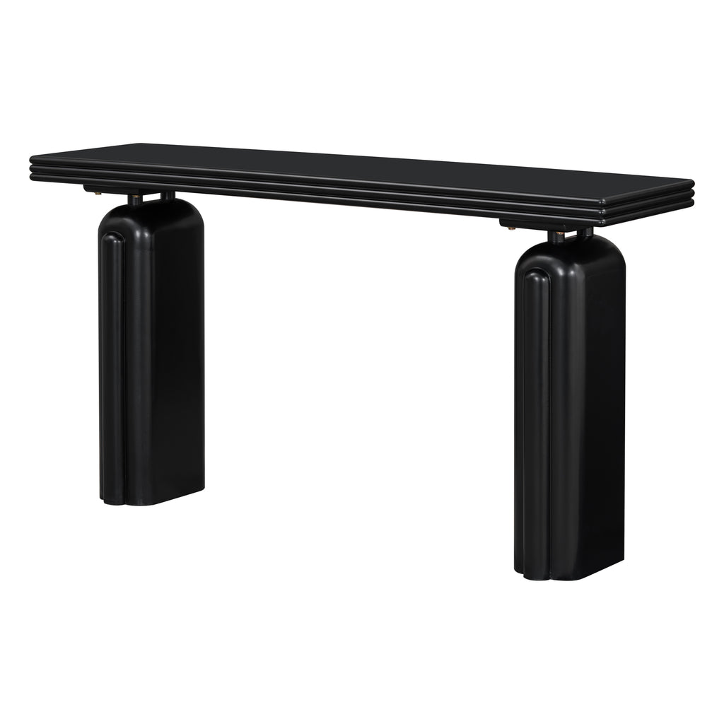 U_STYLE Chic Acacia Veneer Console Table