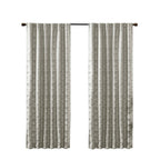 Jacquard Lined Total Blackout Rod Pocket/Back Tab Curtain Panel