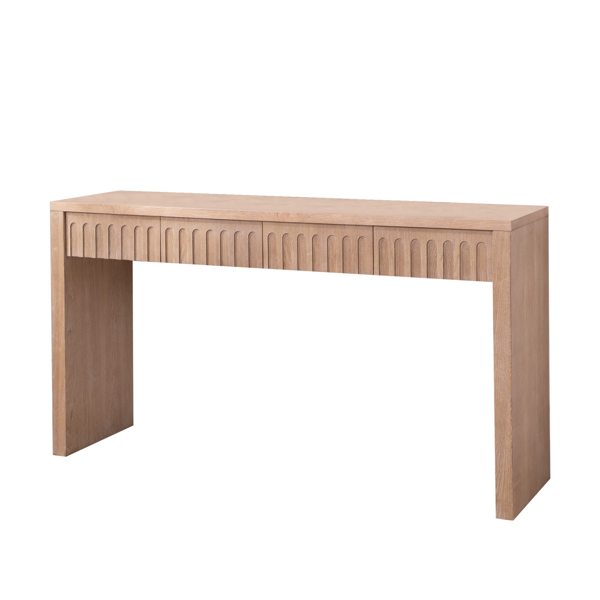 Modern Console Table with 4 Drawers – 59.2" Entryway Table