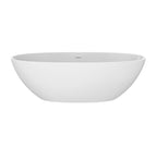 Freestanding Solid Surface Soaking Bathtub