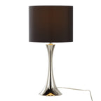 24" Contemporary Metal Table Lamp in Polished Nickel