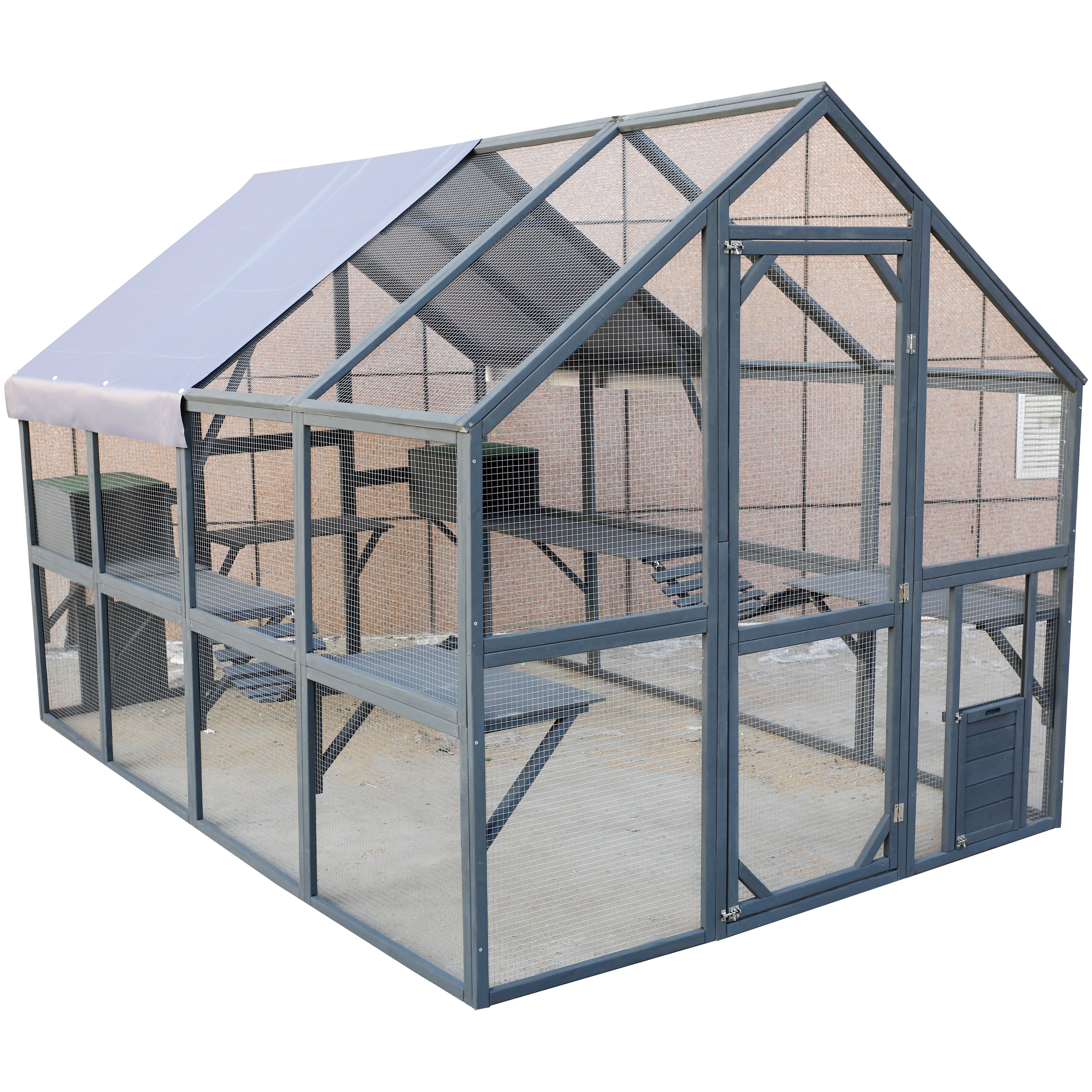 Wooden Cat Catio Large Outdoor Enclosure