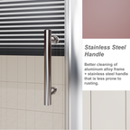 48" Wide x 72" High Single Sliding Shower Door