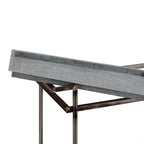 Percy Galvanized Metal Bar Cart