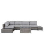 Outdoor 4-Person Rattan Wicker Sofa Set