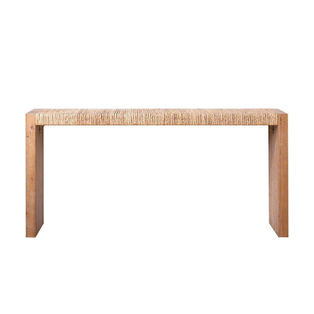 Natural Seagrass Console Table
