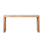 Natural Seagrass Console Table