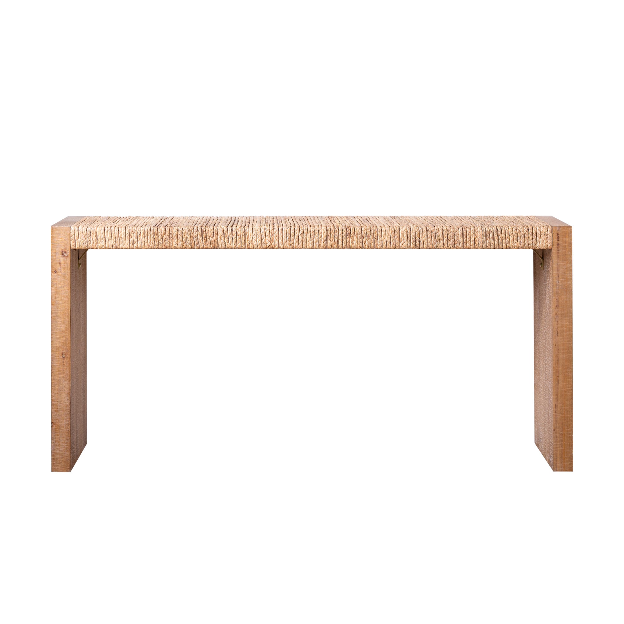 Natural Seagrass Console Table