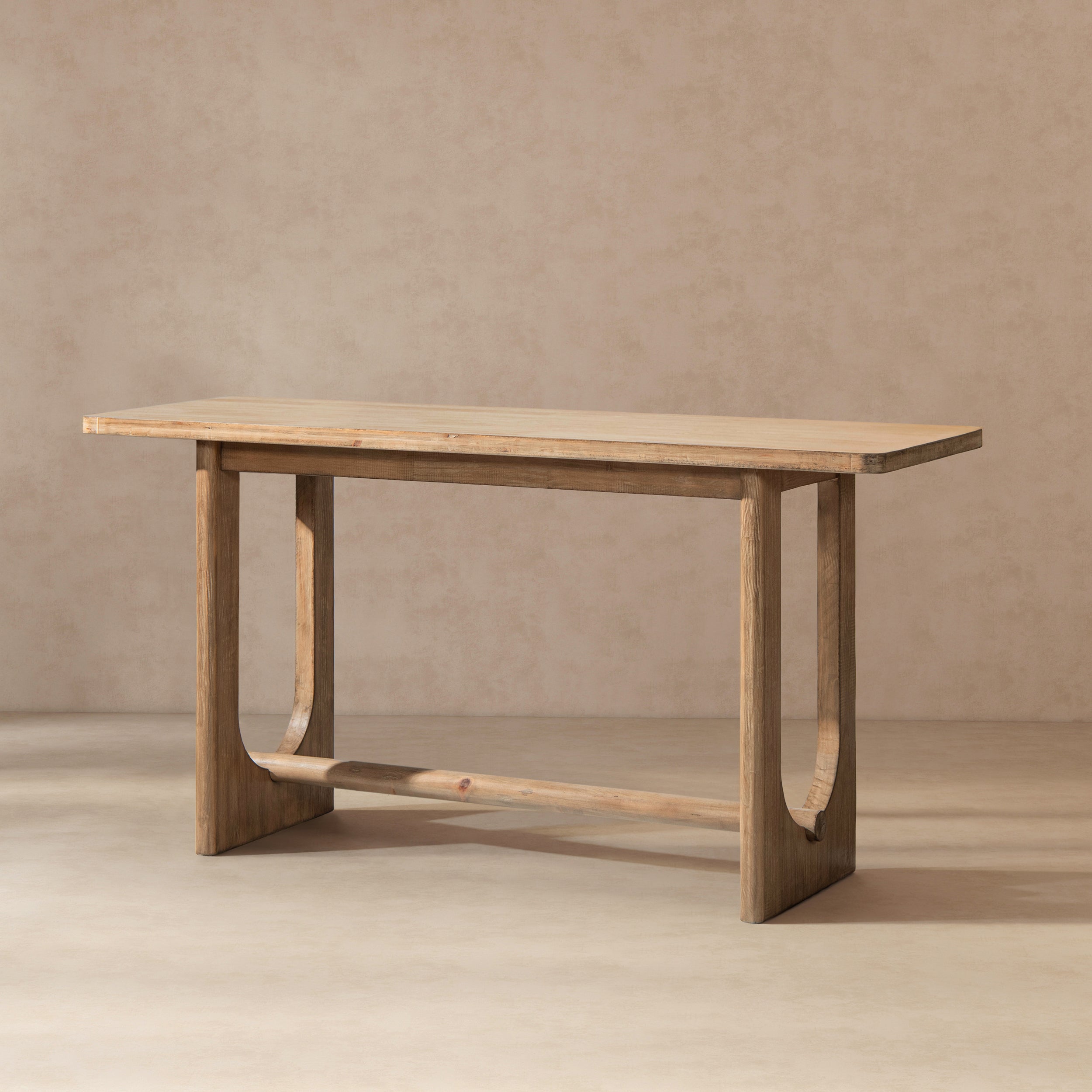 Turnkey 72" Modern Trestle Console Table - Antique
