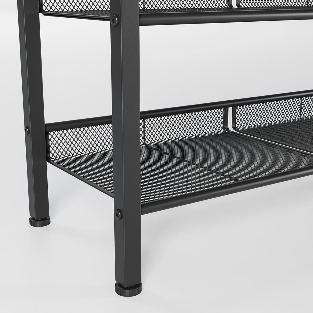 Industrial Shoe Rack - Adjustable 5-Layer Storage Solution