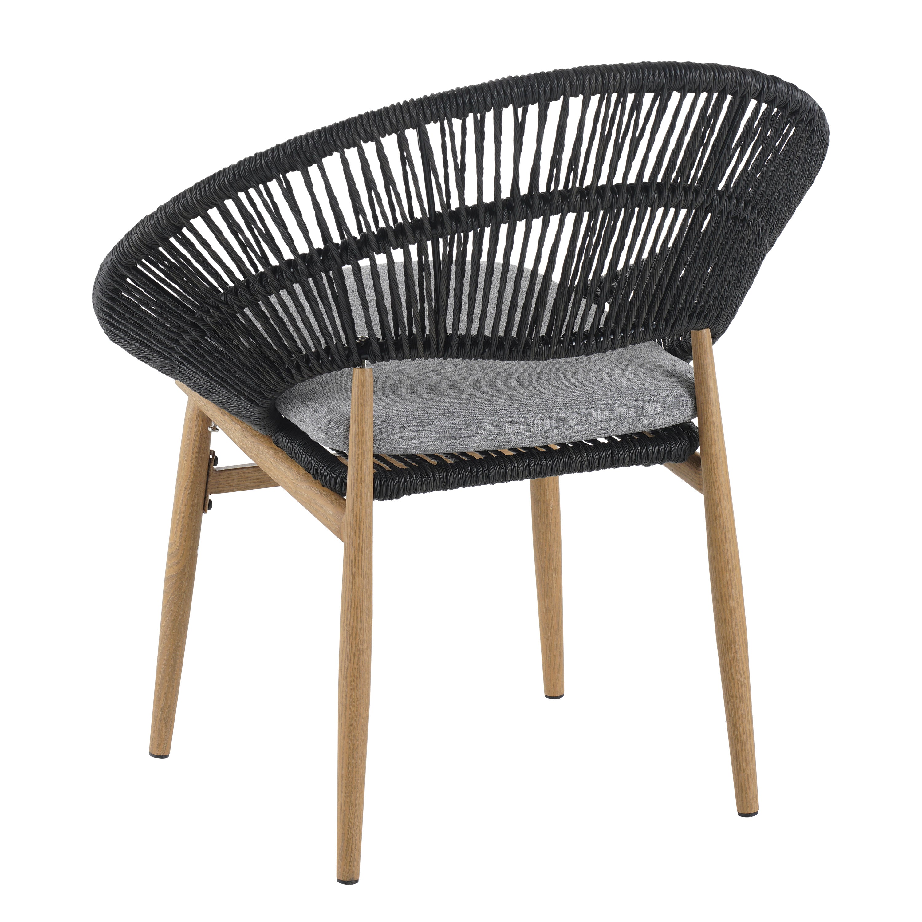 Cyril Outdoor Wicker Papasan Style Dining Chair