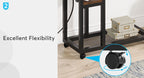28"-39.3" Height Adjustable Portable Desk with Power Outlet & USB Ports