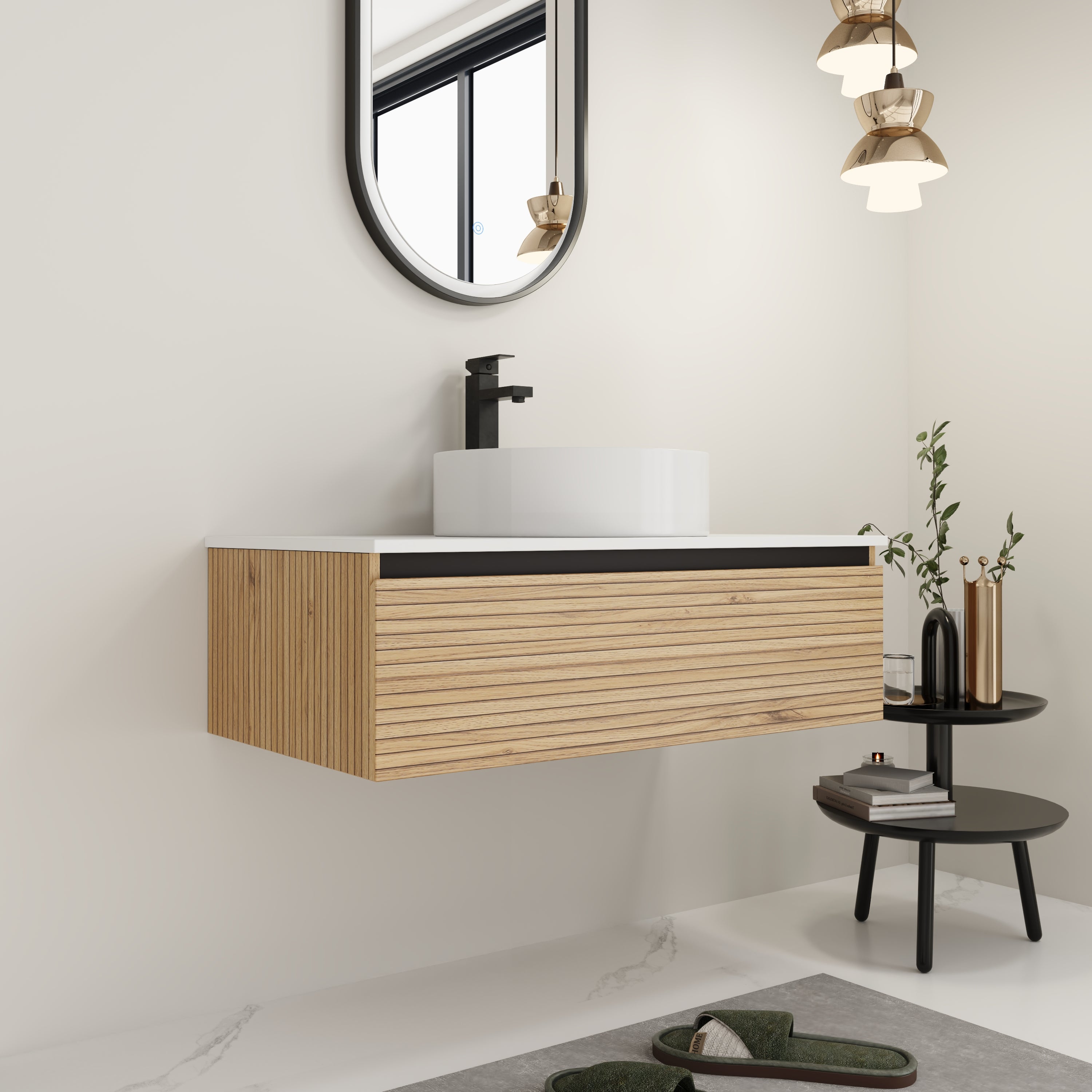 36'' Wall-Mounted Bathroom Vanity