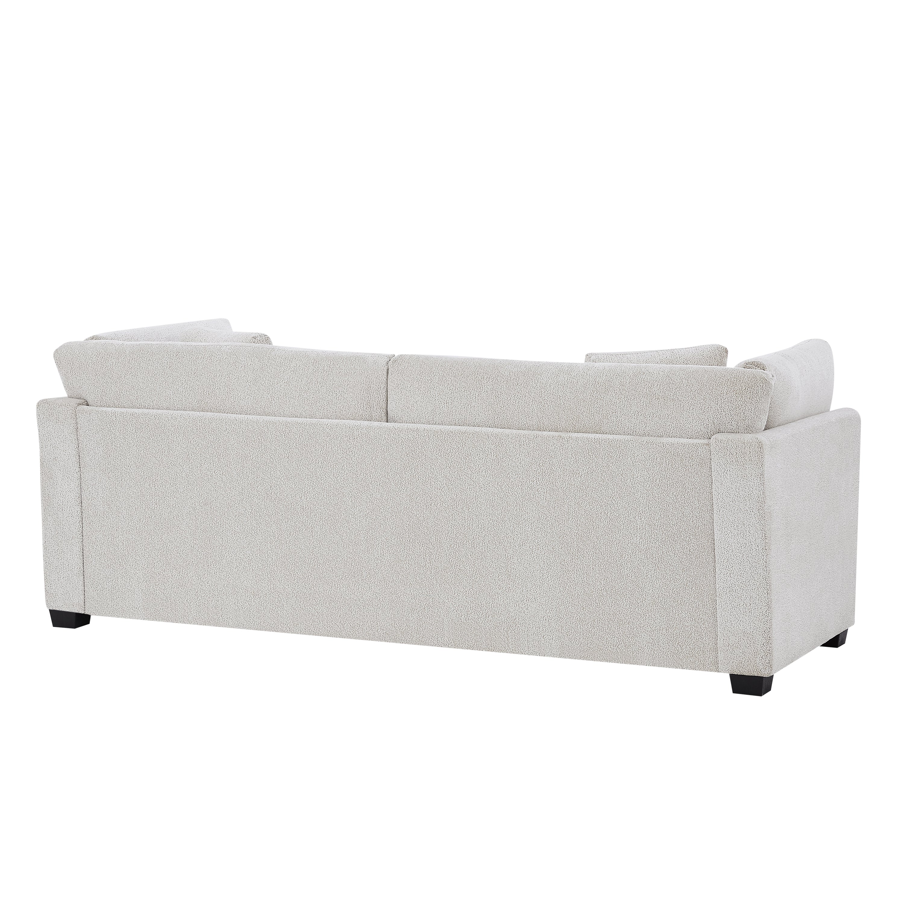 83.50" Modern Flared Arms Sofa (Beige)