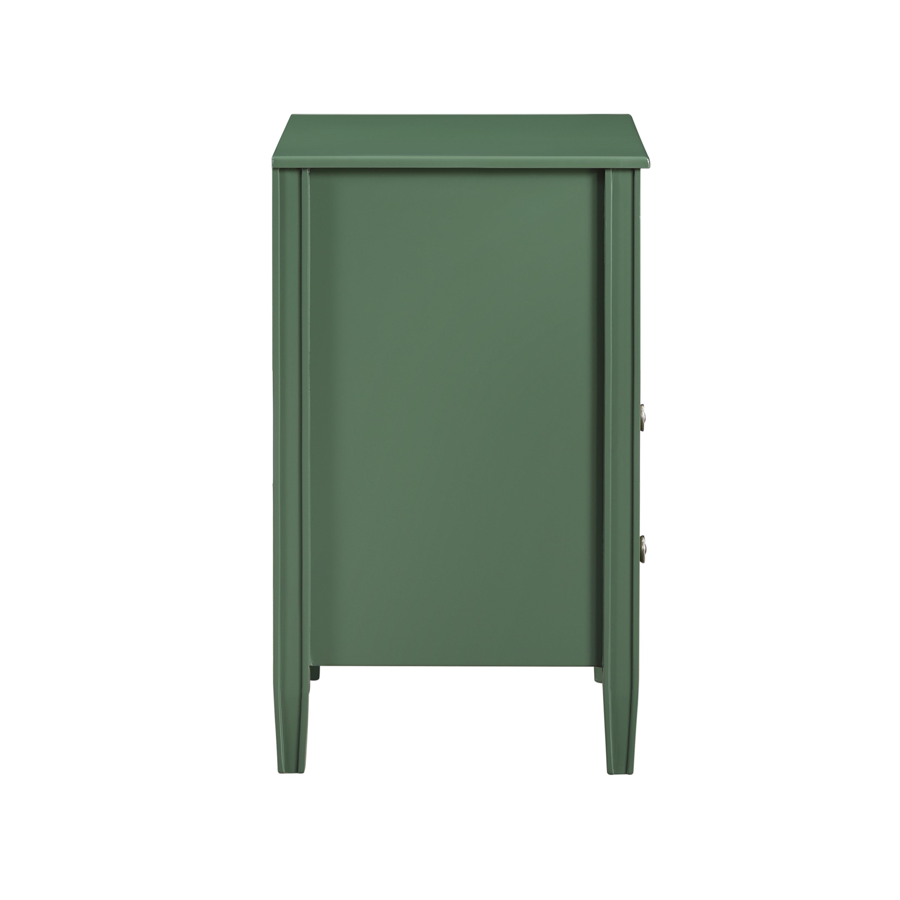 Winston 2-Drawer Storage Nightstand in Vintage Green