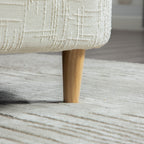 Modern Upholstered End of Bed Bench with Armrests