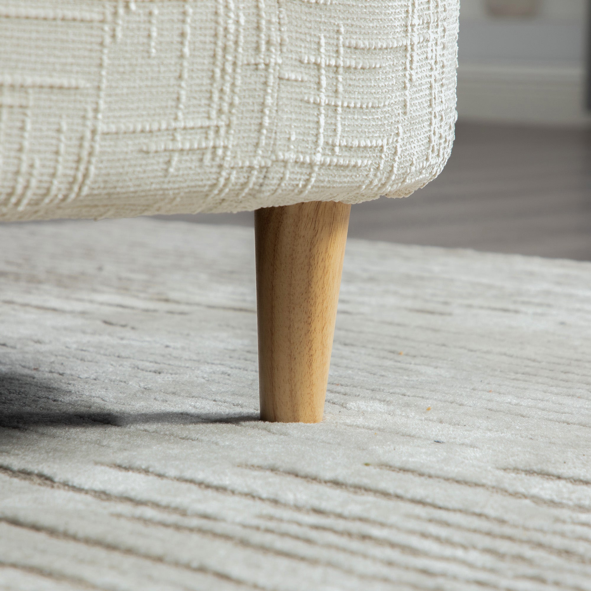 Modern Upholstered End of Bed Bench with Armrests