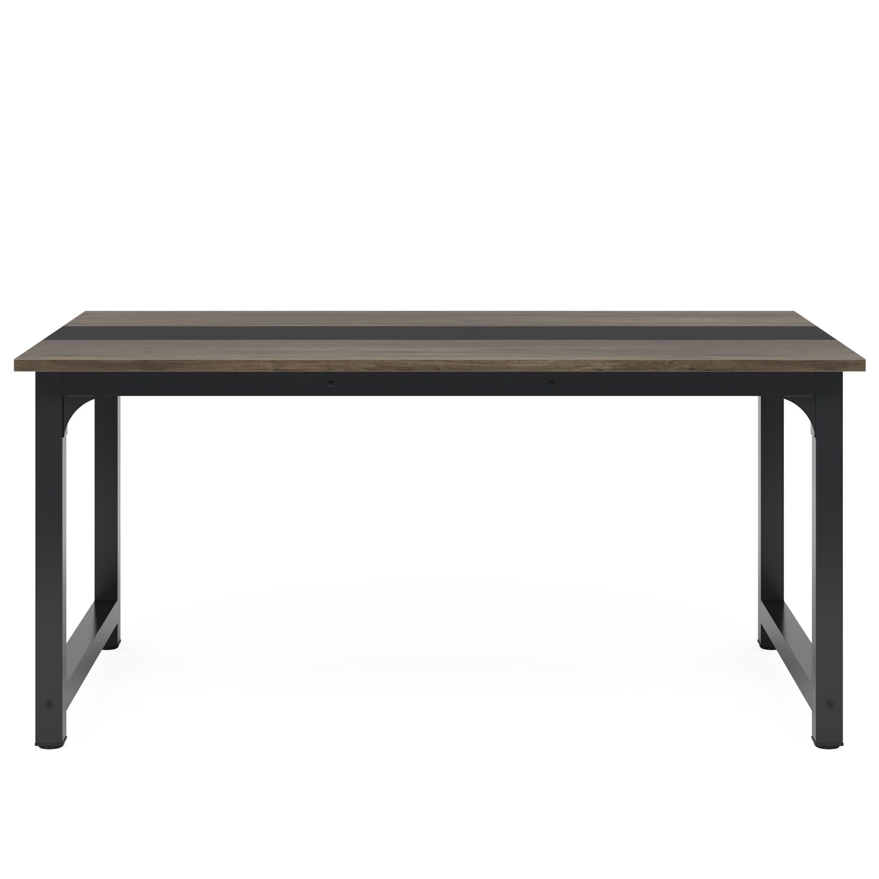 Large Computer Desk With Steel Frame For Home Office Workstation