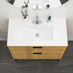 36"x18" White Rectangular Single Vanity Top