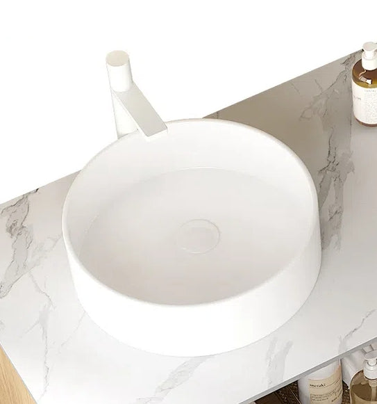 MUNIN 16'' Bathroom Sink - Round Vessel Ceramic Basin