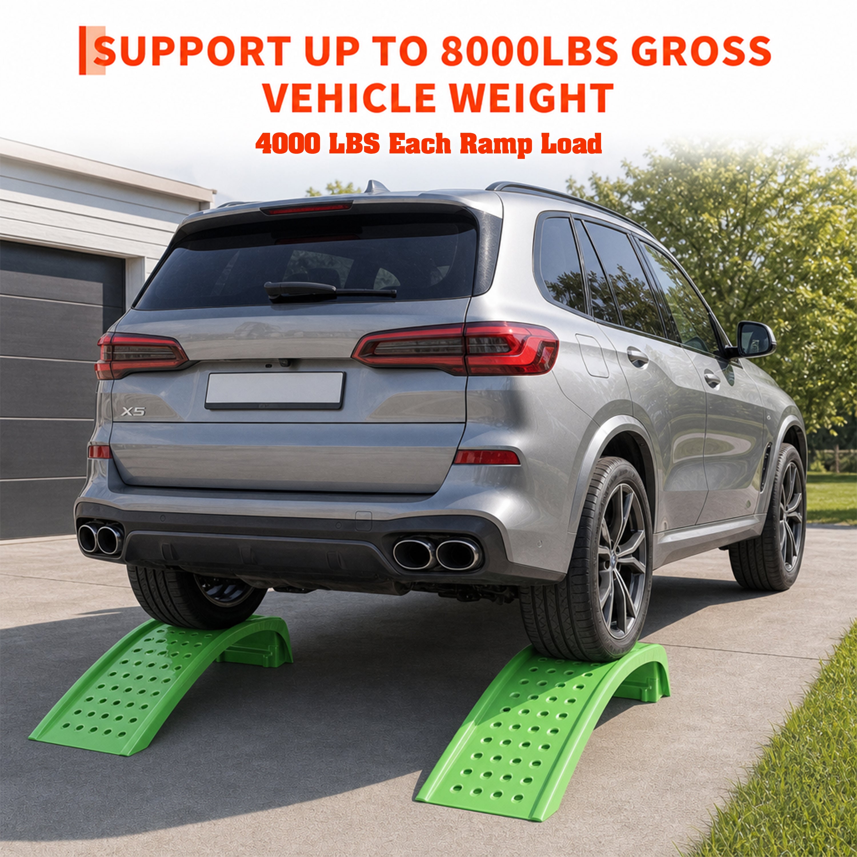 Heavy Duty Solid Steel Car Ramps