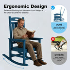 Outdoor Rocking Chair Set of 2