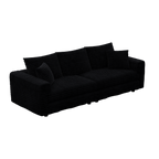 82.7" Plush Corduroy 3-Seat Sofa