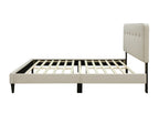 Queen Sized Upholstered Bed in a Box with USB