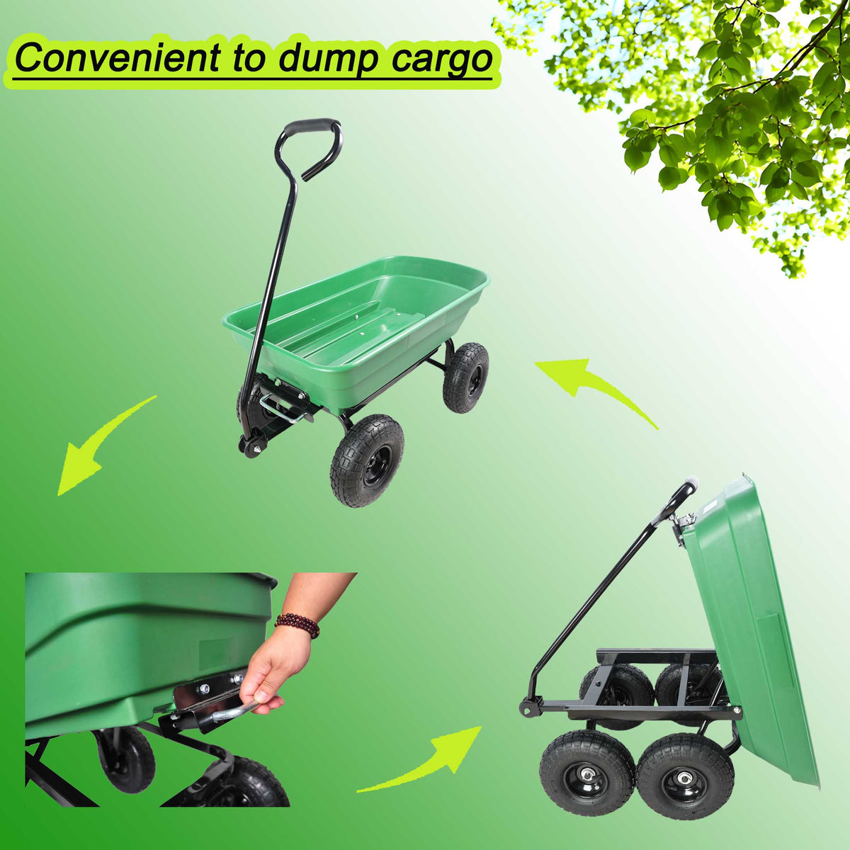 Folding Car Poly Garden Dump Truck
