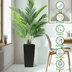 Pack of 2 Square Planters for Garden