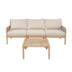 Casper Outdoor 3-Seater Sofa and Coffee Table Set
