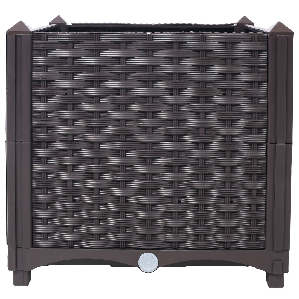 Deep Raised Garden Bed Plastic Planter Boxes