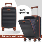 Luggage Set - 5 Piece Hardside Expandable Carry-On