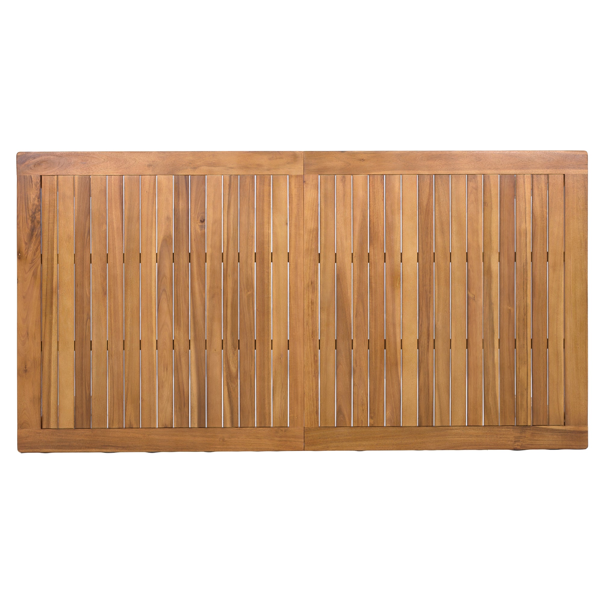 TOPMAX Patio Wooden Dining Table, Outdoor 67"L Rectangular Table