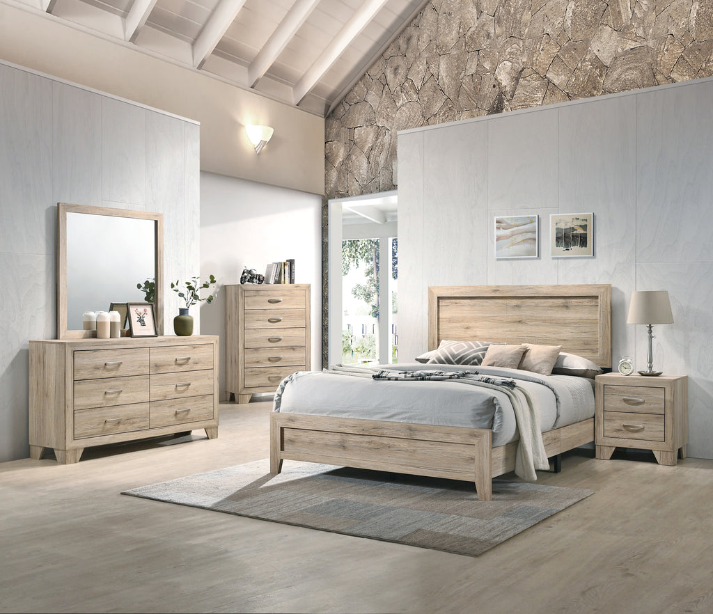 Miquell Natural-Finished Nightstand