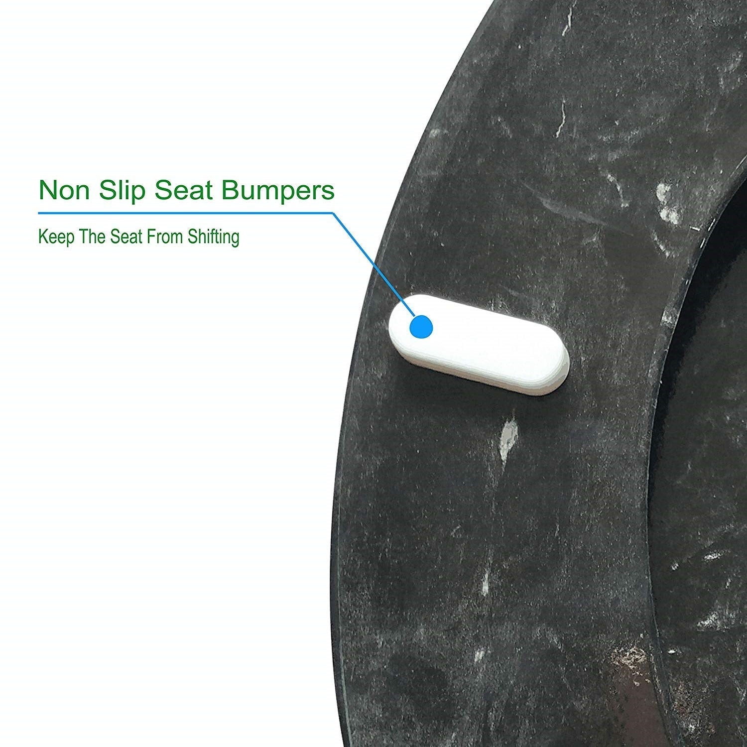 J&V Textiles Round Toilet Seat With Easy Clean & Change Hinge