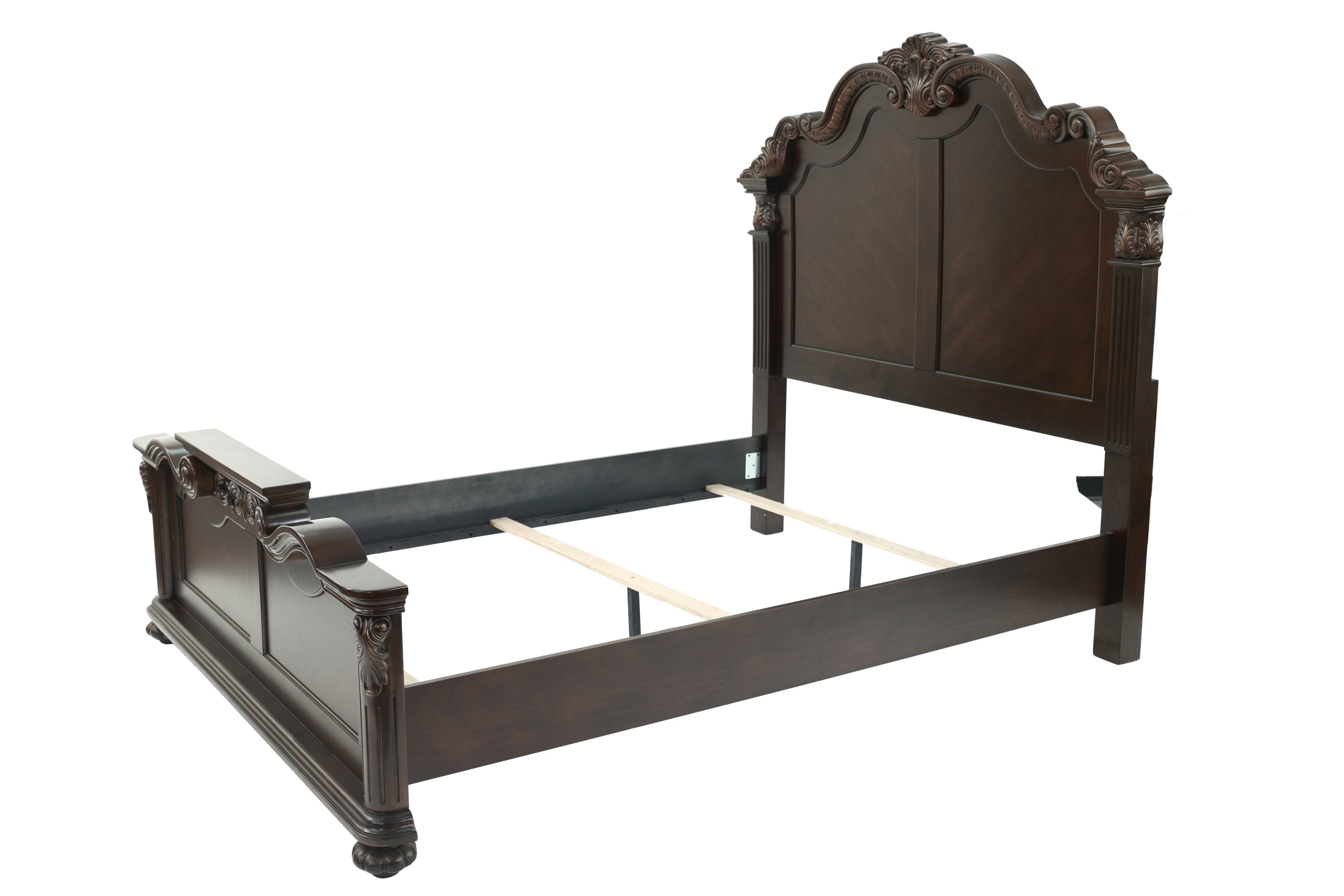 Majestic Formal Queen Size Bed 2x Nightstands Set