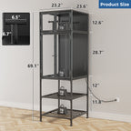 3D Printer Cabinet with Double Layer 3D Printer Filament Storage Rack