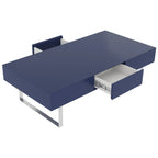 High Gloss Coffee Table - 52.4" x 26.8" x 15.6"