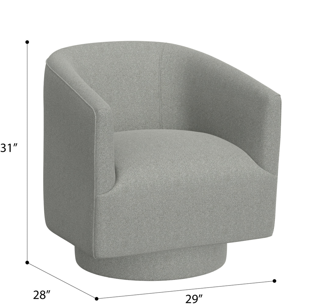 Gray Swivel Accent Chair