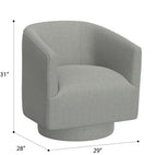 Gray Swivel Accent Chair