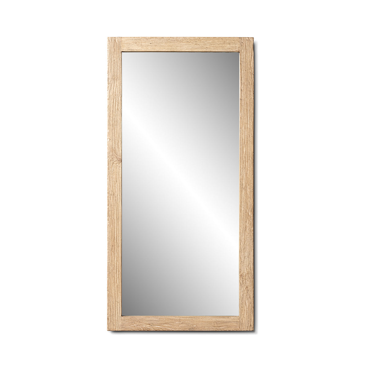 Langford 78.5" Solid Reclaimed Elm Full-Length Mirror, Heritage Light