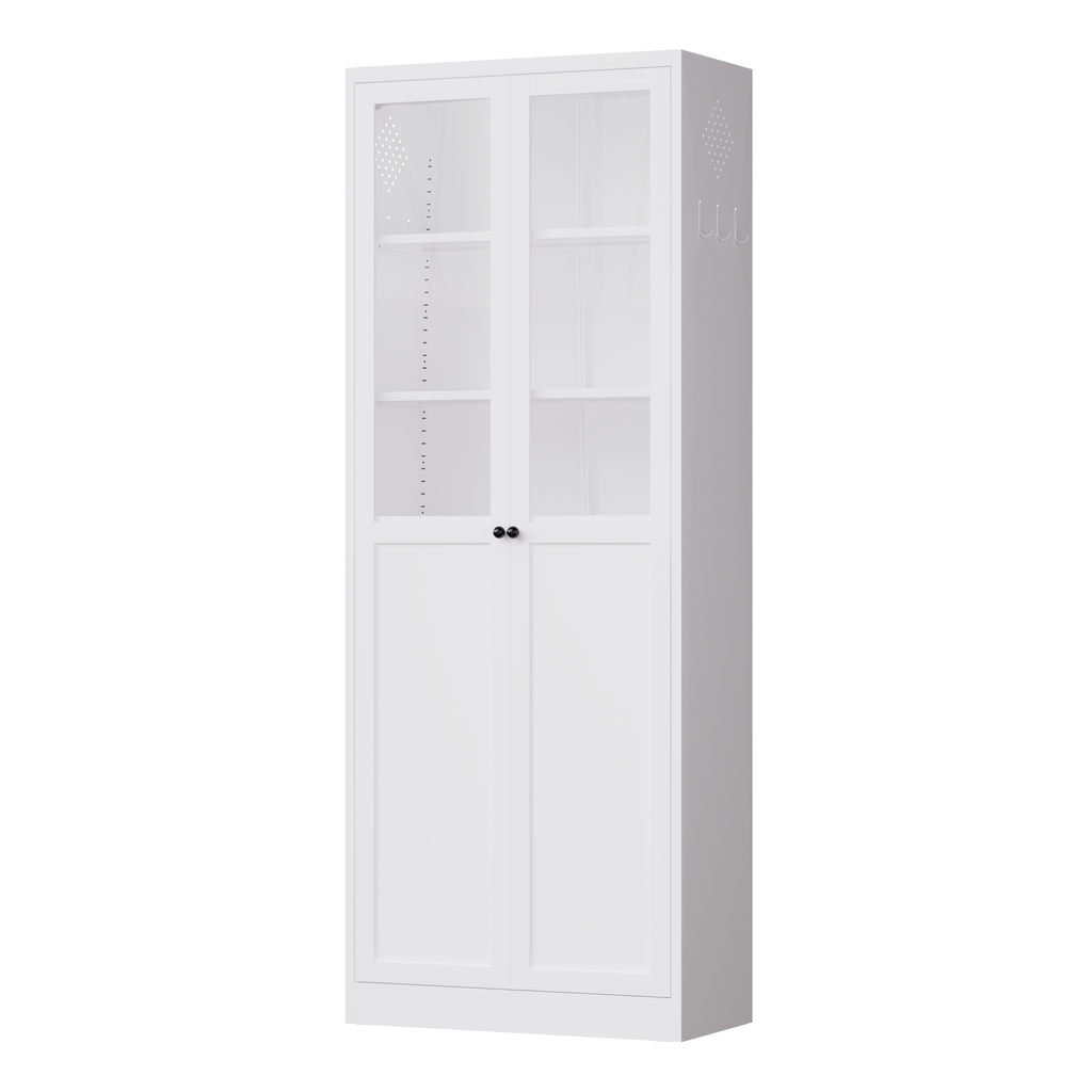 72" Metal Kitchen Pantry Cabinet with Doors & Shelves
